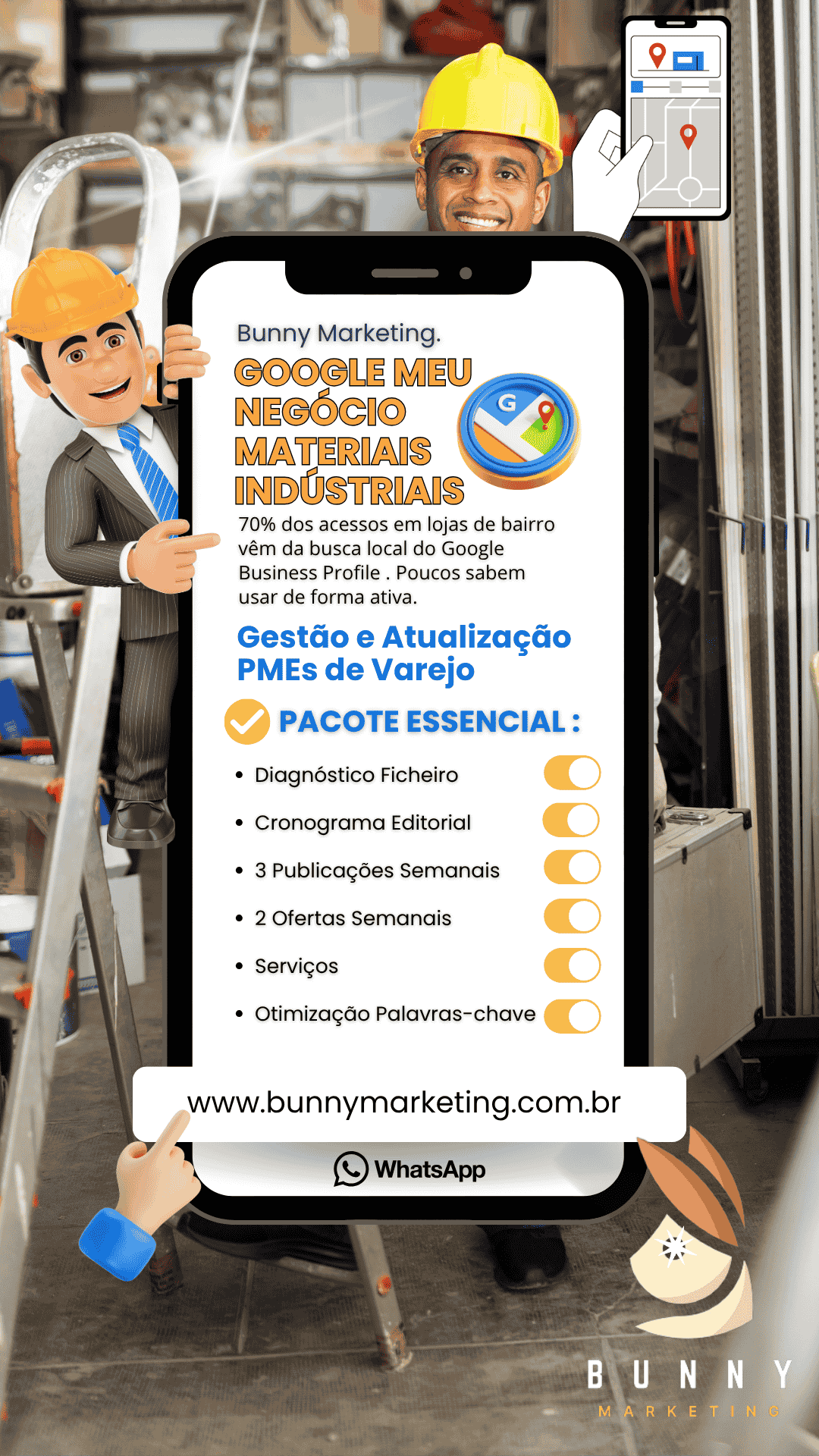 Google Meu Negócio para Auto Peças Bunny Marketing